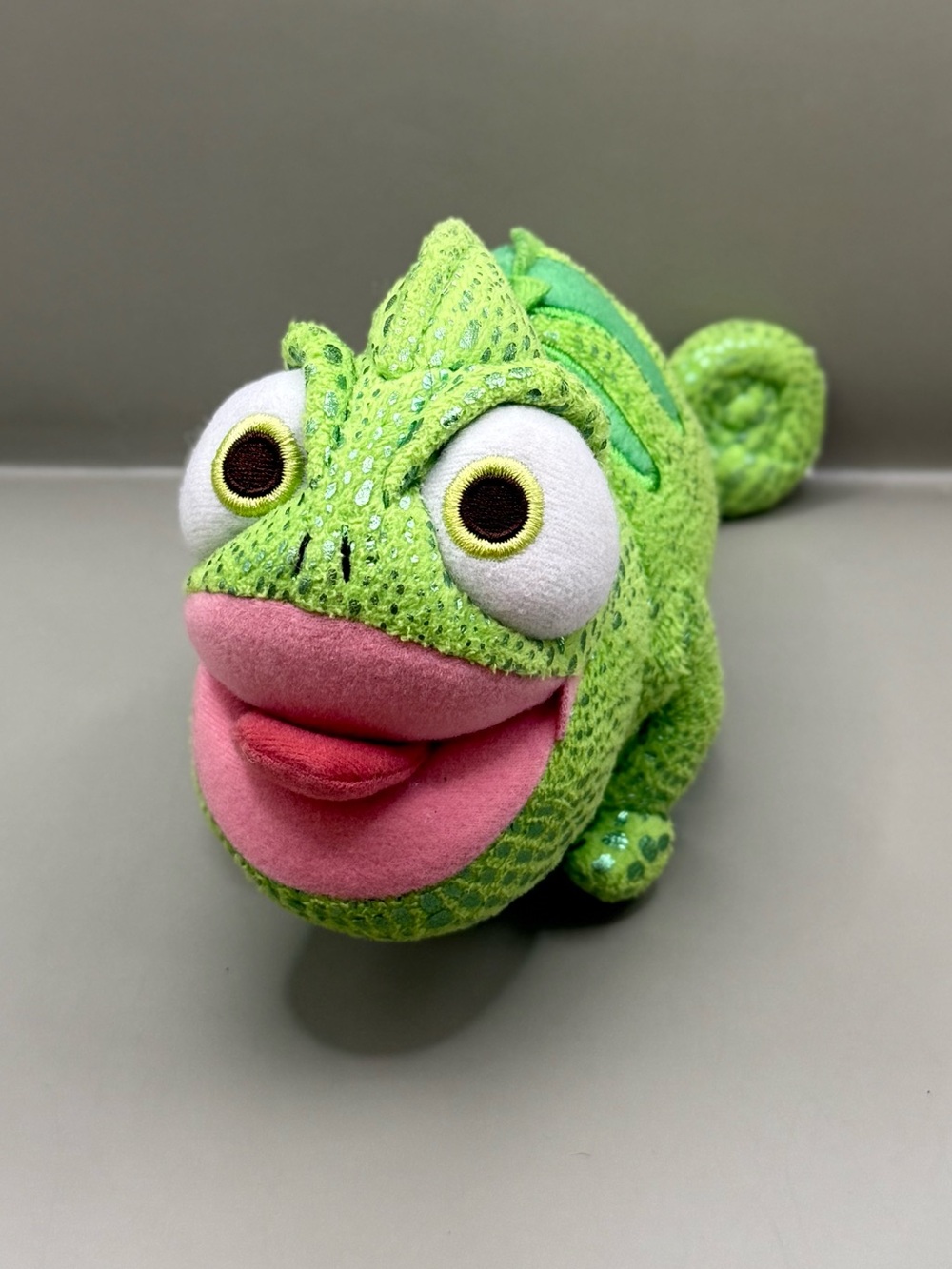 Disney Tangled Pascal Chameleon Plush Stuffed Animal Tongue Out